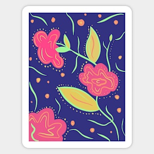 Abstract flowers Sticker